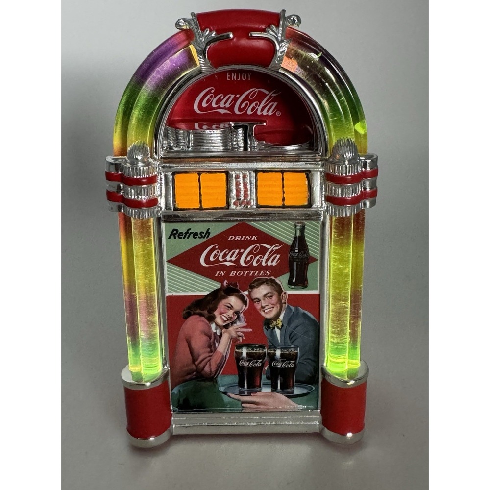 Coca-Cola, Bradford Exchange, Lighted, Musical, Jukebox, 1950s,